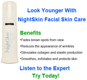 Look Younger With NightSkin Facial Skin Care.  