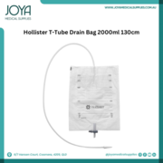 Hollister T-Tube Drain Bag 2000ml 130cm - Joya Medical Supplies